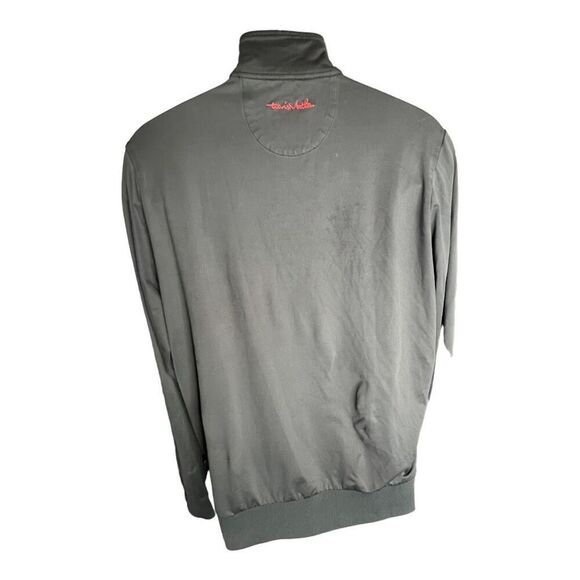 Travis Mathew Mens Nylon Blend Zip Up Golf Activewear Jacket Black Medium Jog - Picture 5 of 11